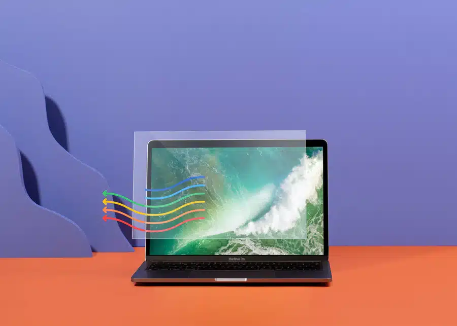 맥북에서 블루라이트 노출을 최소화하는 방법 Ocushield blue light screen protector for macbook air & pro
