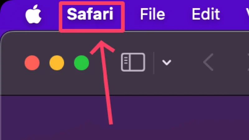 safari icon in mac status bar