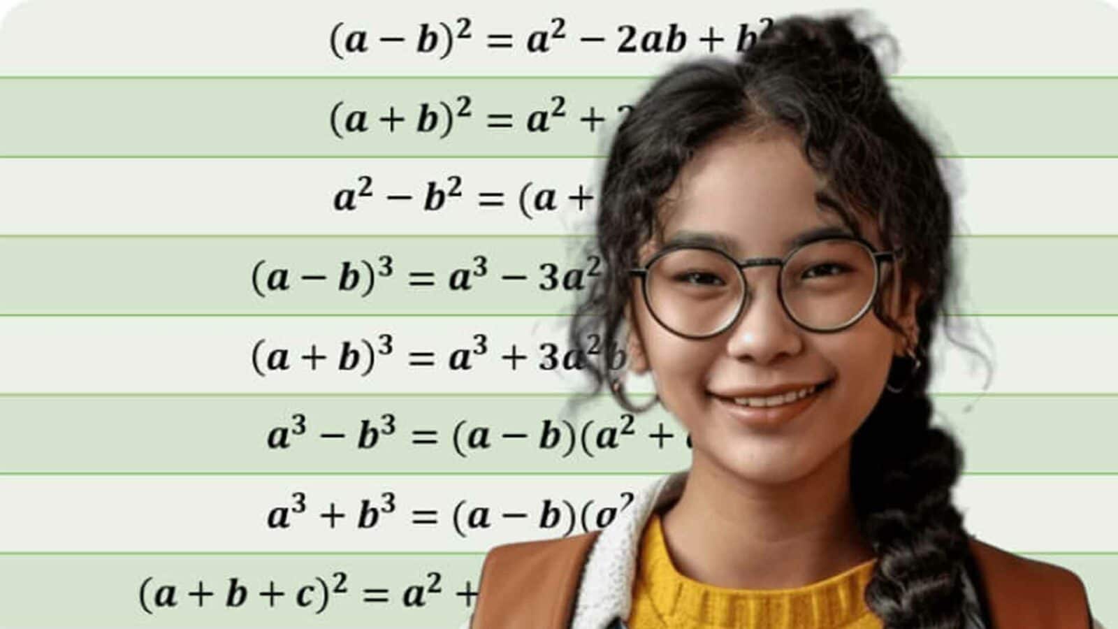Aimath เป็นตัวแก้ AI คณิตศาสตร์ที่มีประสิทธิภาพมากที่สุดสำหรับการเรียนรู้คณิตศาสตร์ Aimath with teen and an algebra problem in the background.