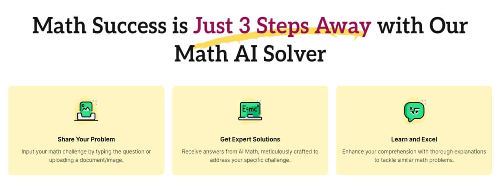 Aimath how to solve math ai