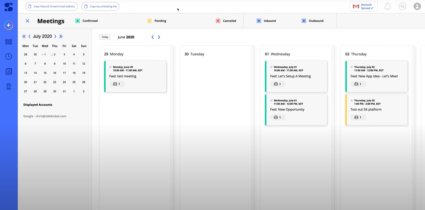 Logiciel de planification Sidekick AI