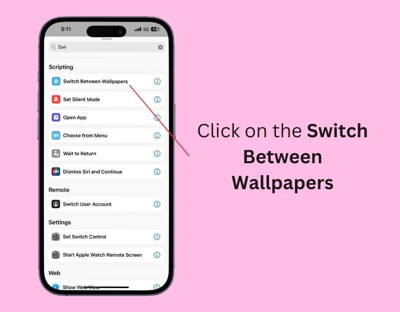 switch between wallpapers