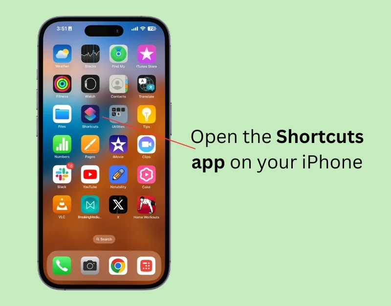 shortcuts app on ios