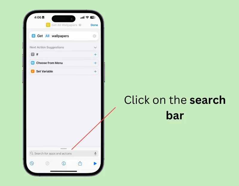 search bar