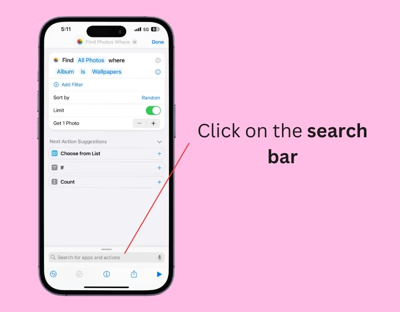 search bar