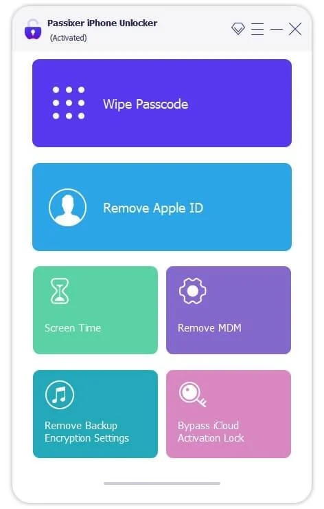 Wipe Passcode option