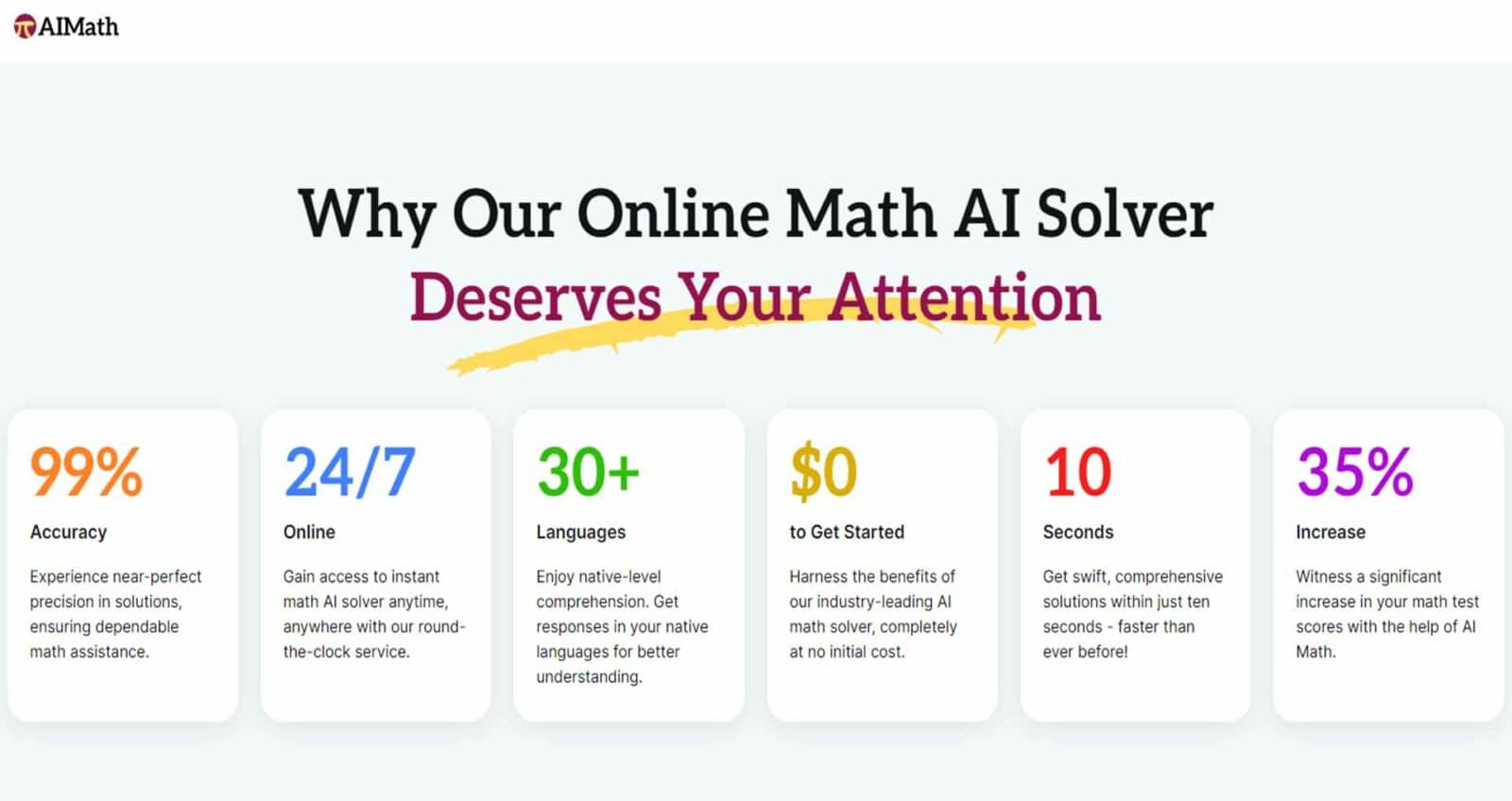 un examen approfondi d'Aimath : le solveur d'IA mathématique le plus efficace pour un apprentissage amélioré des mathématiques Reasons why aimath solution is great for students.