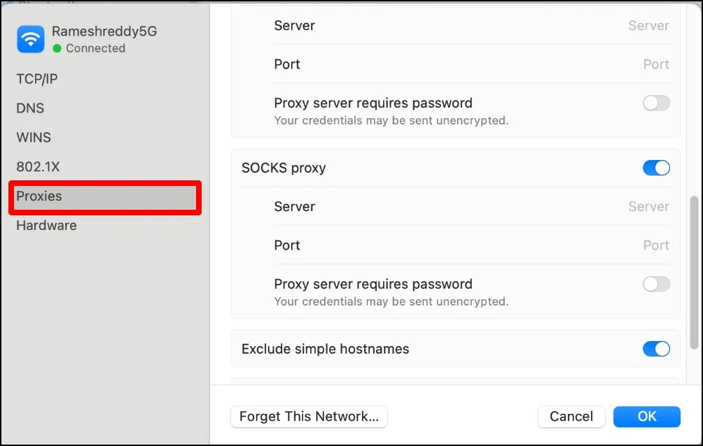 network proxies