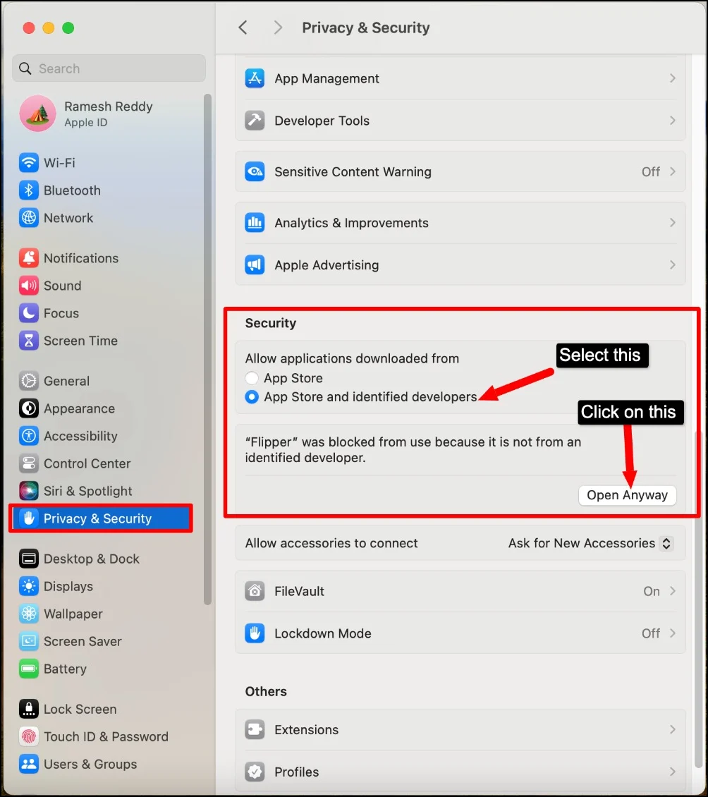 mac privacy and policy settings