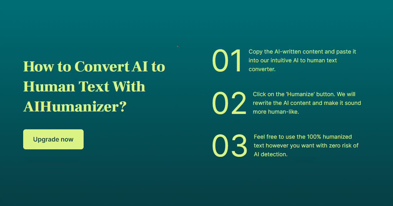 ai humanizer 评论:将人工智能文本人性化为 100% 人类评分内容的最佳工具 How to use aihumanizer