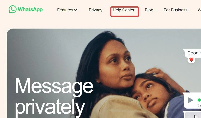 whatsapp help center