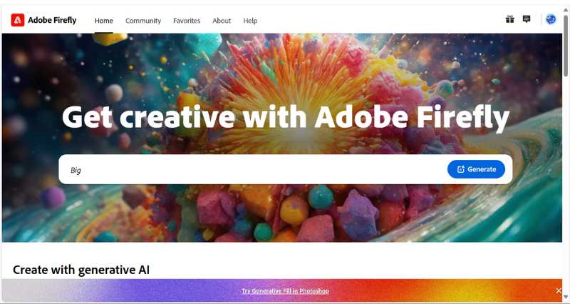 adobe firefly interface