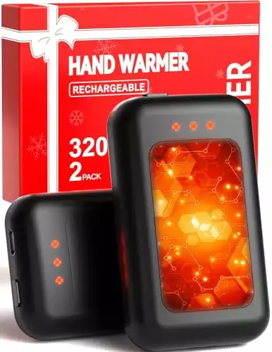 เทคโนโลยีการเอาตัวรอดที่ดีที่สุด (2024) Hotdot hand warmers rechargeable, 2 pack