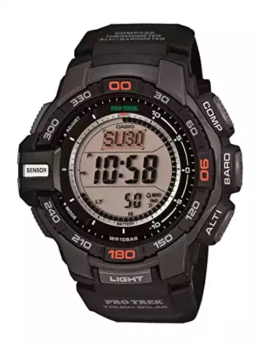 เทคโนโลยีการเอาตัวรอดที่ดีที่สุด (2024) Casio men's pro trek sport watch