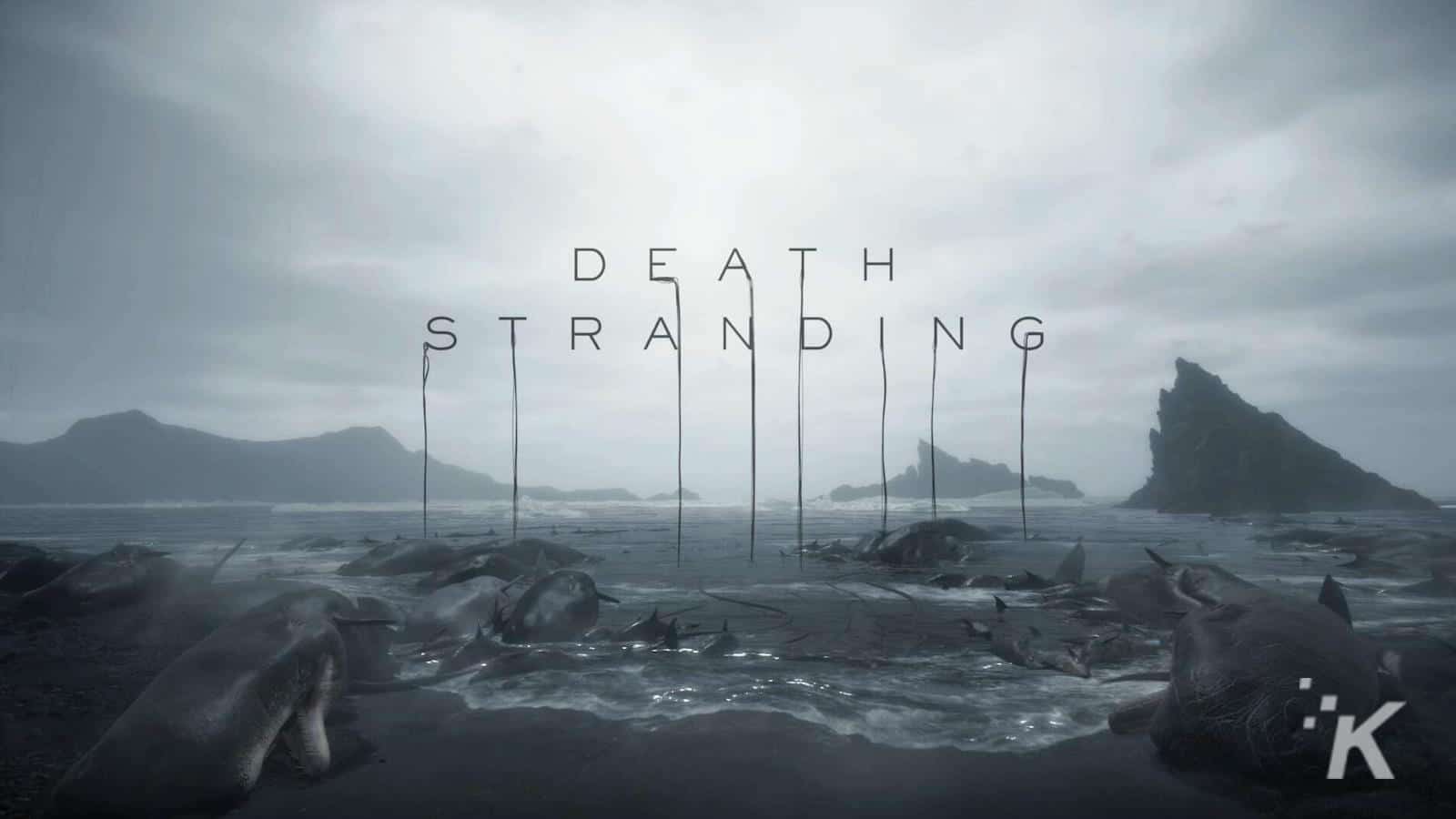 eksklusif ps5 terbaik 2024 Death stranding welcome screen showing the title