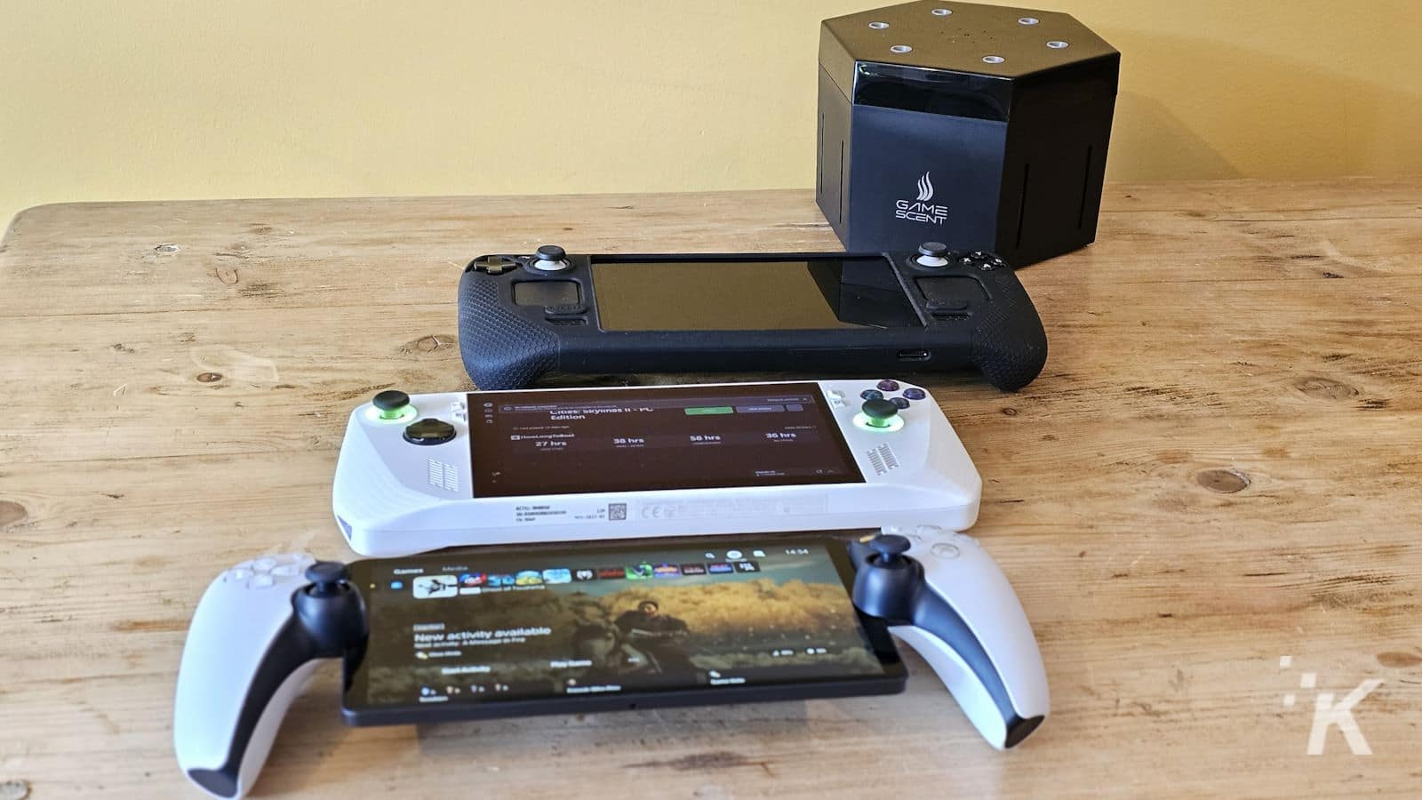 Gamescent on portable consoles