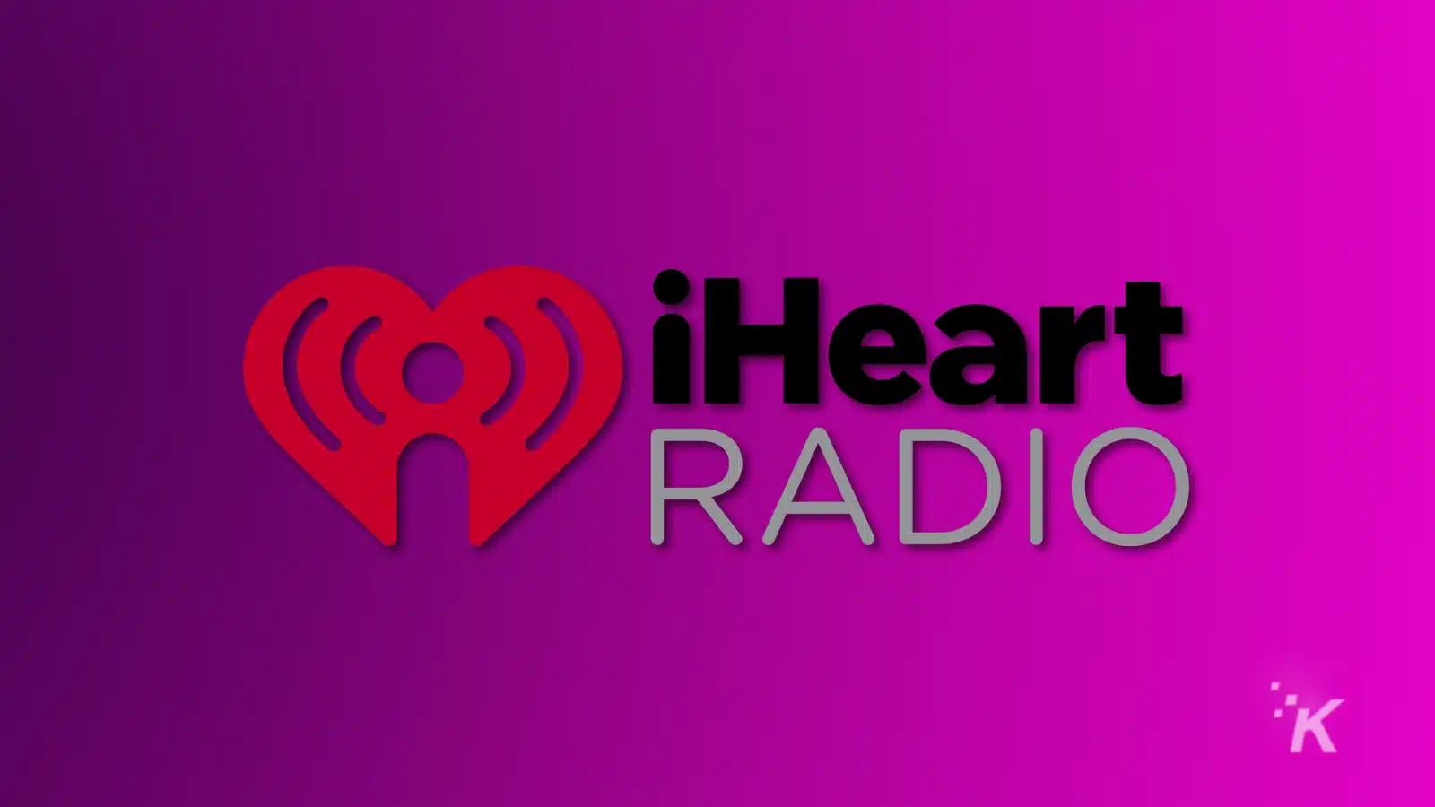 บริการสตรีมเพลงที่ดีที่สุด (2024) Iheart logo and text on a purple background