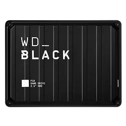 محرك الأقراص الصلبة الخارجي المحمول للألعاب WD BLACK سعة 5 تيرابايت P10