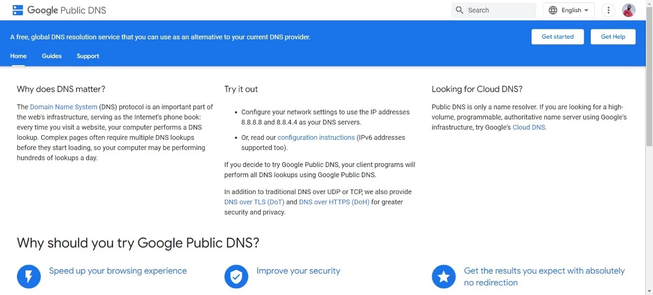 google dns service