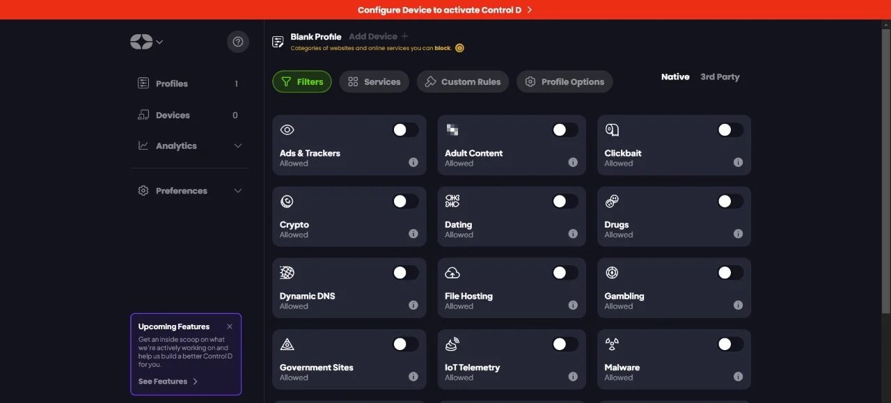 control d dns services