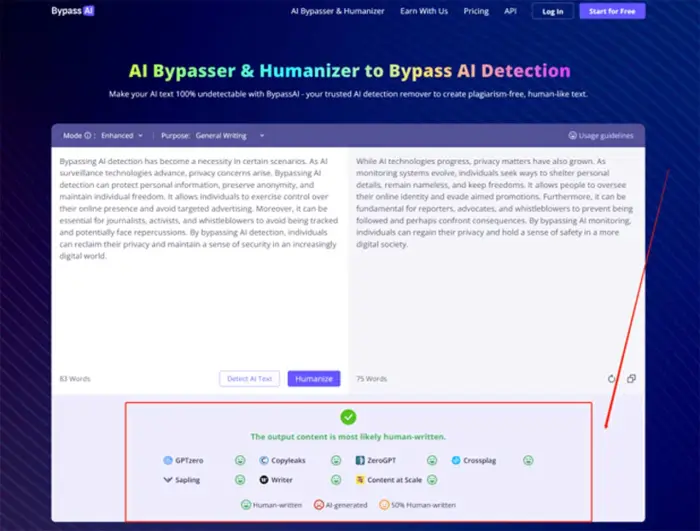 ความสามารถอันน่าทึ่งของ Bypass AI