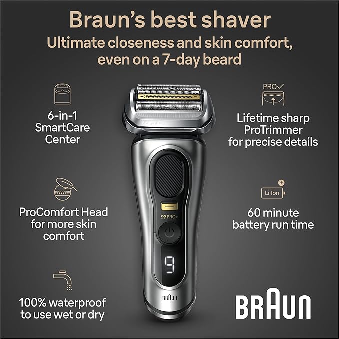 มีดโกนหนวดไฟฟ้า Braun Series 9 PRO+