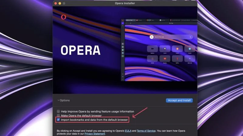 transfer bookmarks automatically