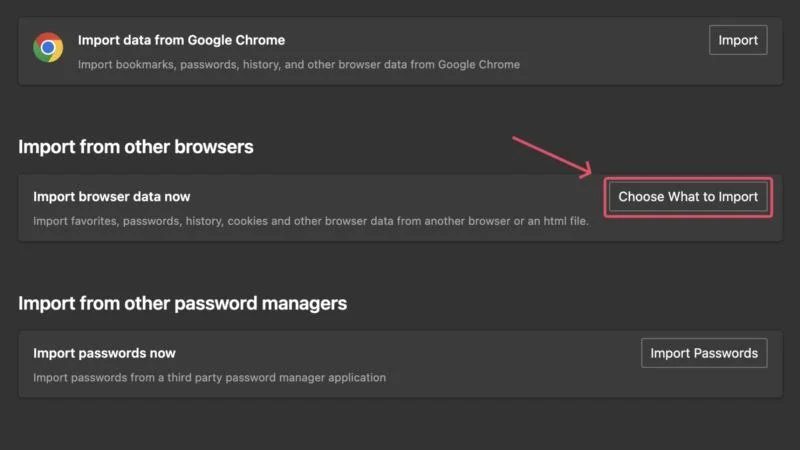 select what to import in edge