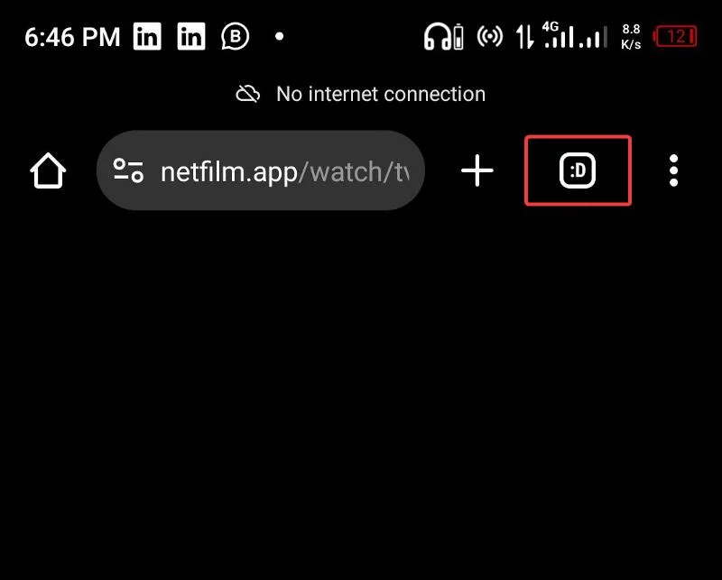 tab option on chrome