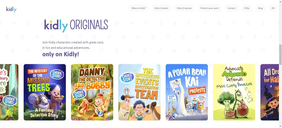 kidly storytelling app