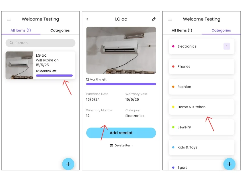 warranty keeper app for android