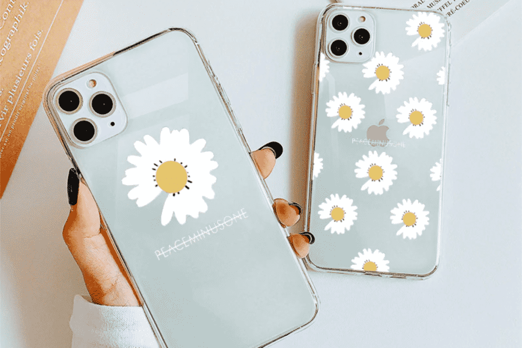 Lindo estuche de flores para iPhone 12