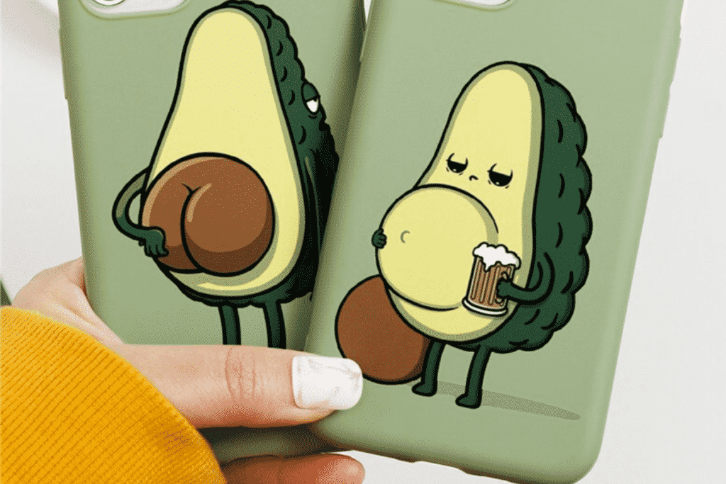 Lindo estuche de aguacate para iPhone 12