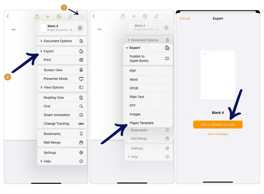 créer un modèle sur les pages Apple create template on apple pages