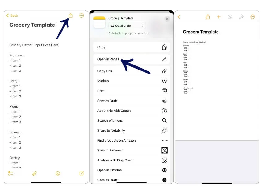 exporter des notes de notes vers des pages Apple exporting notes from notes to apple pages