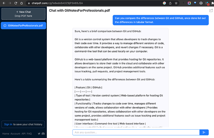 Функция суммирования PDF-файлов ChatGPT