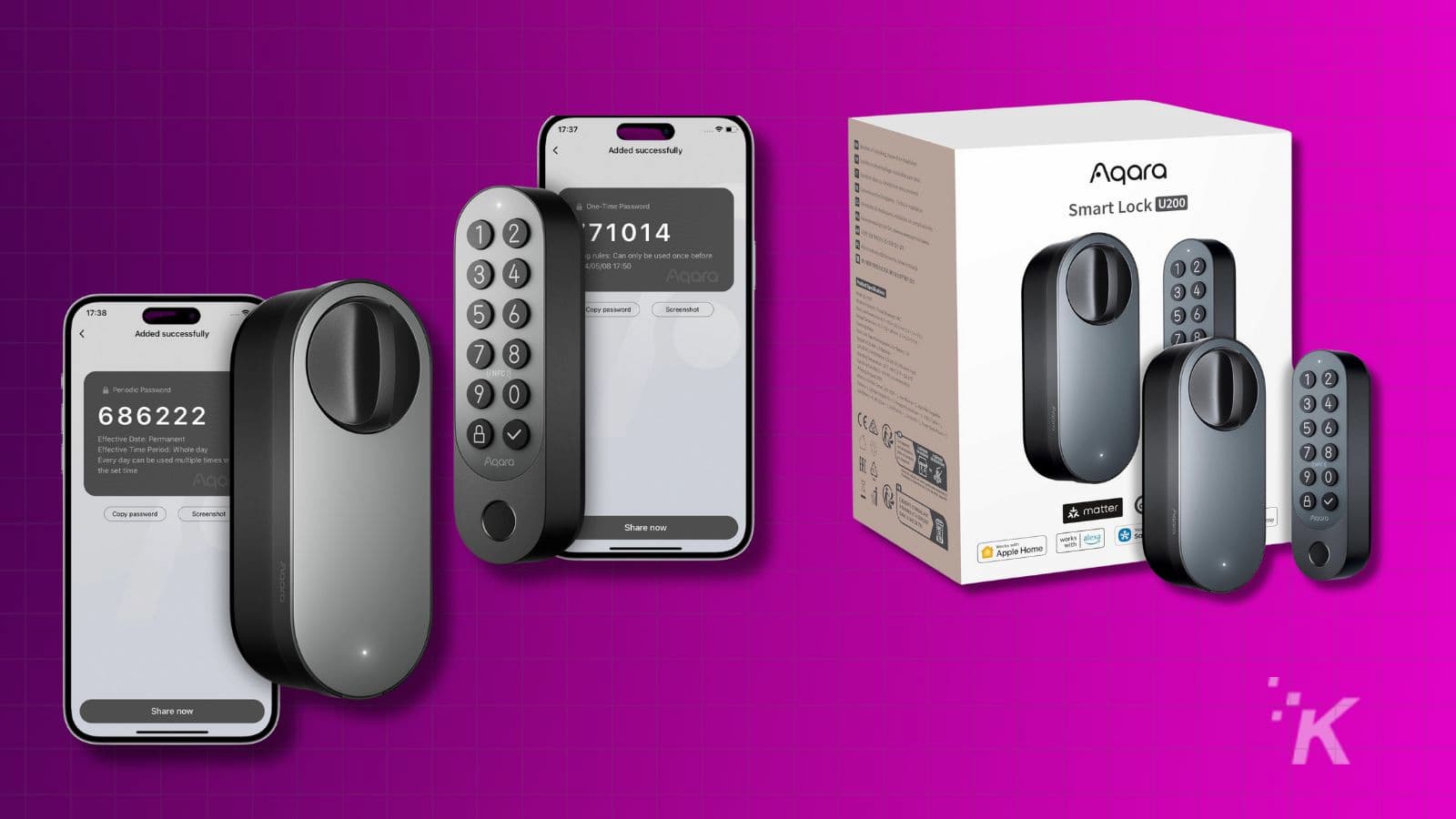 Aqara Smart Lock U200 พร้อมบรรจุภัณฑ์