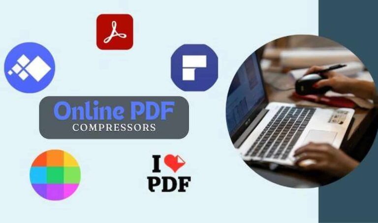 筆記型電腦上的線上 PDF 壓縮工具和用戶
