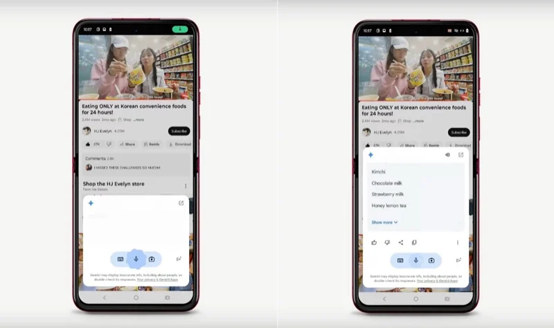 Pixel 9 AI 功能 5 ask about this screen/video feature in action.