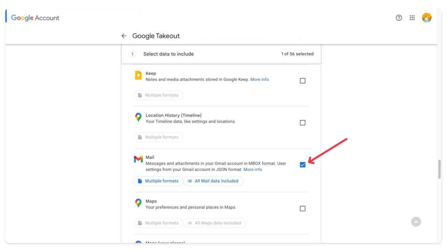 Google 테이크아웃을 사용하여 모든 이메일 다운로드 download all emails using google takeout