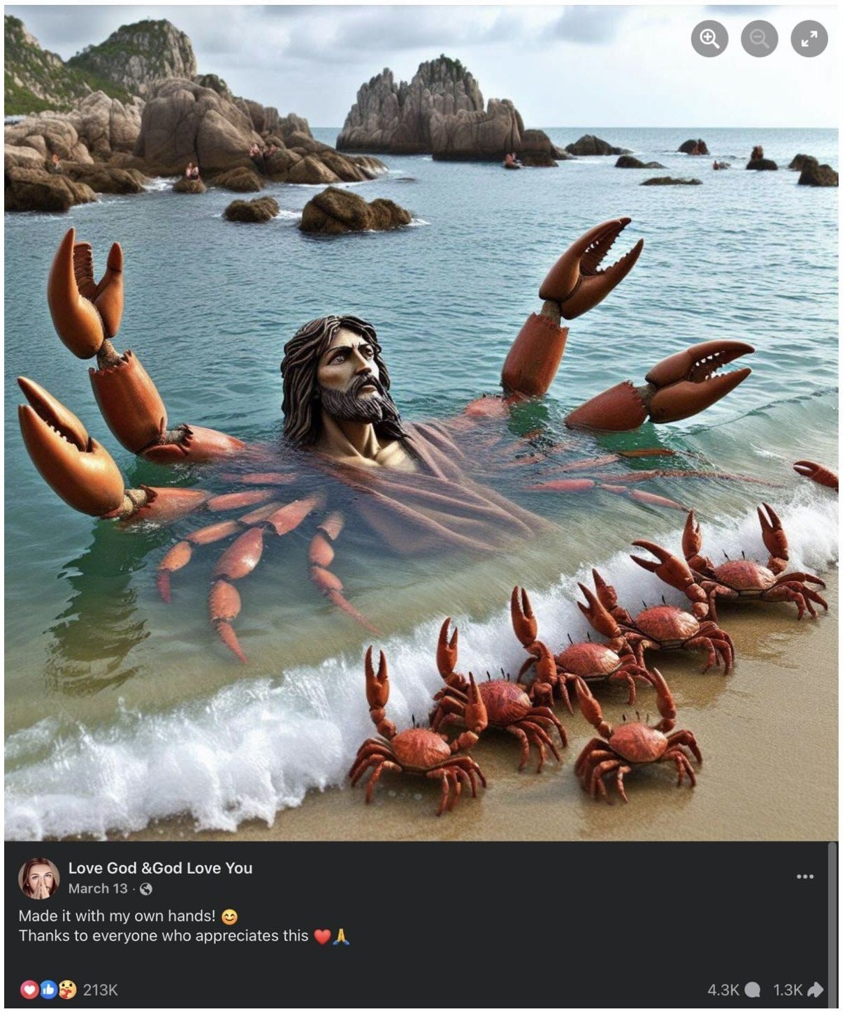 Isus ca un crab