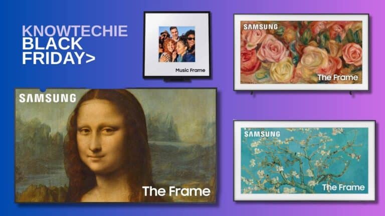Exibição de venda de molduras Samsung Black Friday