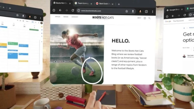 Lingkaran untuk mencari Android circle to search in android xr