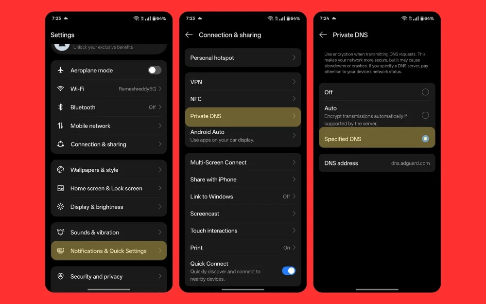 cara mengatur DNS pribadi di smartphone OnePlus how to set private dns on oneplus smartphone