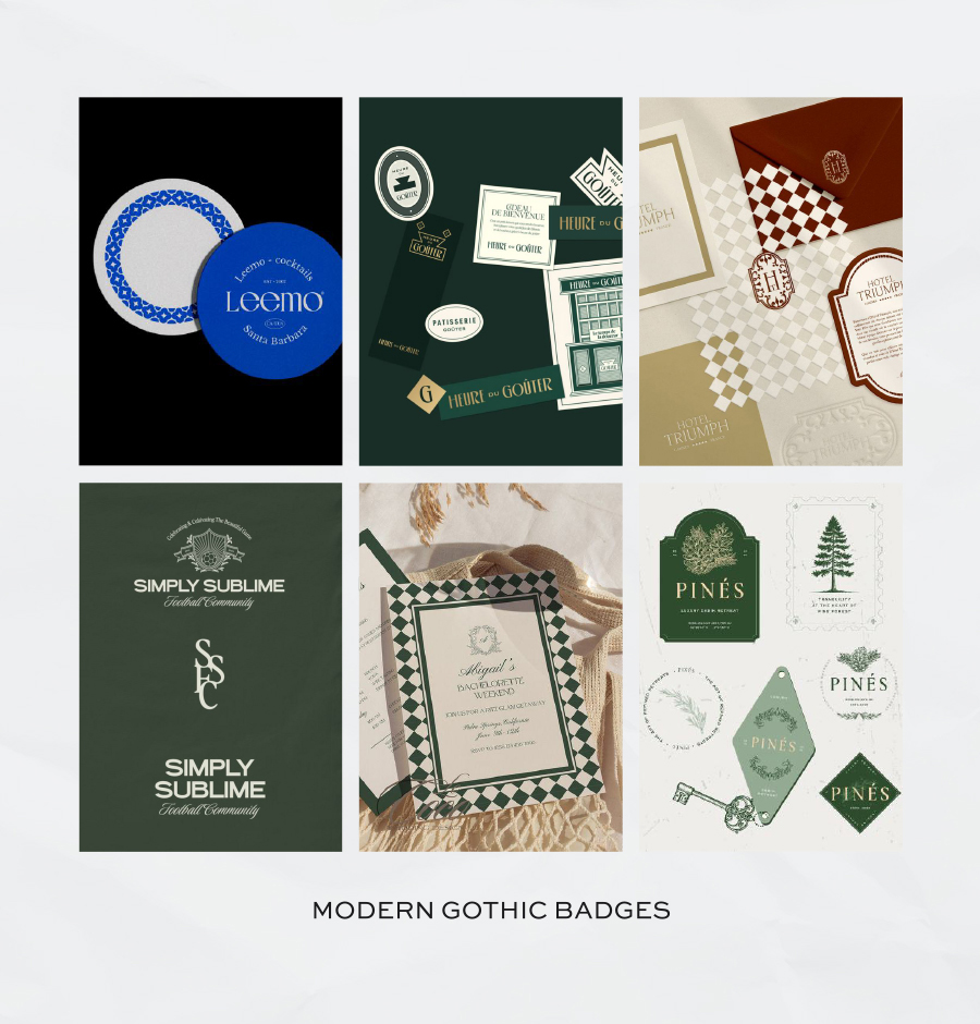 Adobe's Top 10 Graphic Design Trends To Watch In 2025 - Modern Gothic Badges