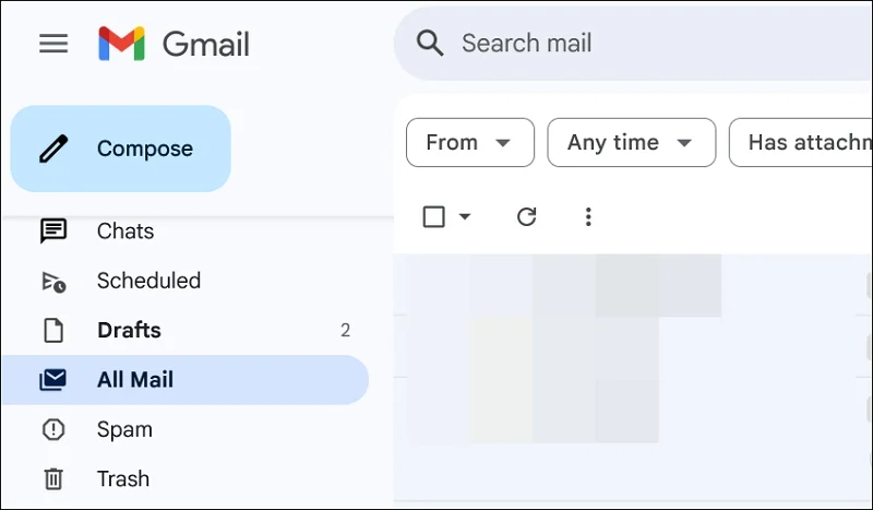 all mail on gmail