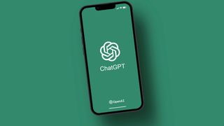 Um iPhone mostrando o logotipo do chatgpt em sua tela