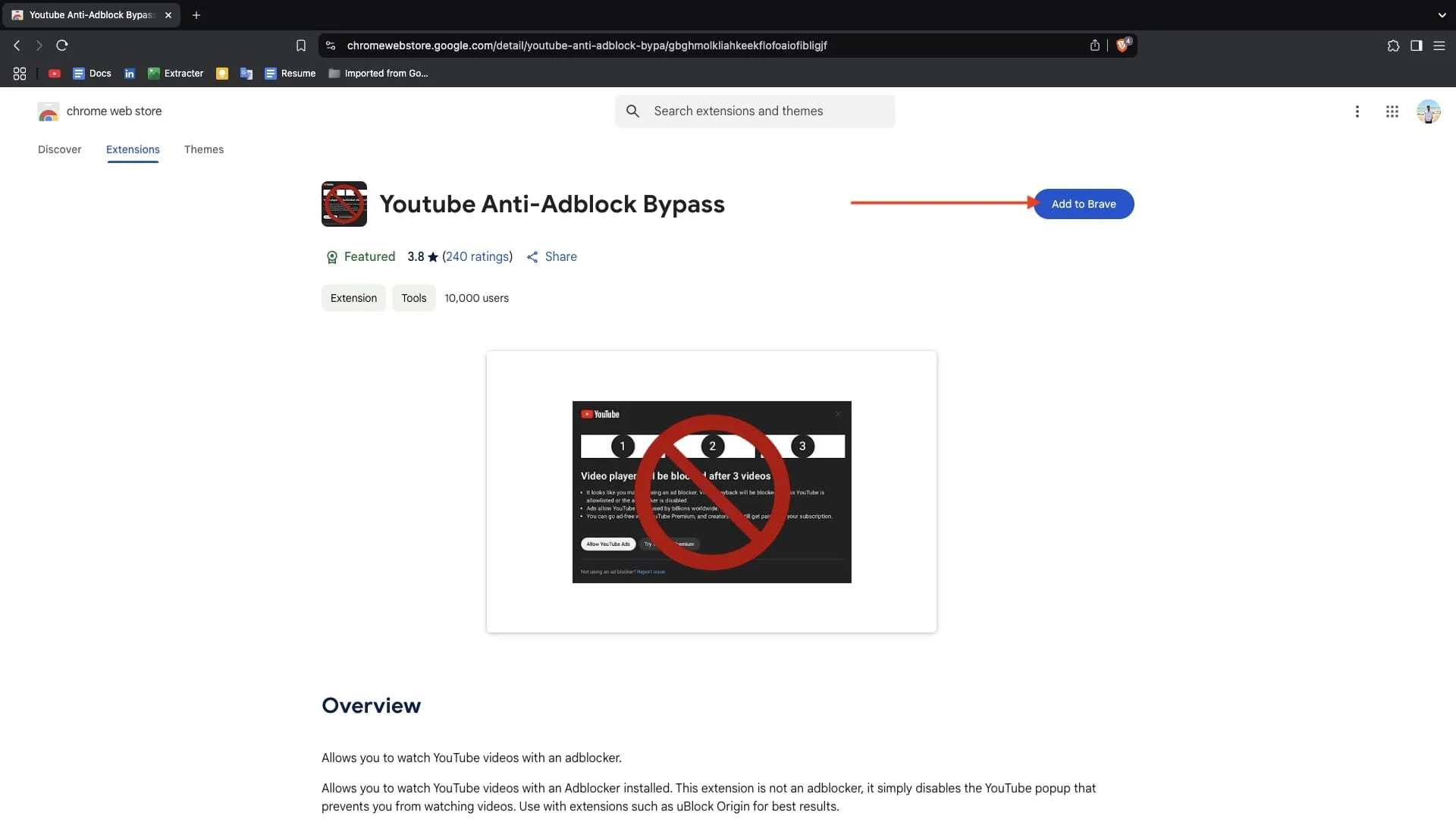 add to brave