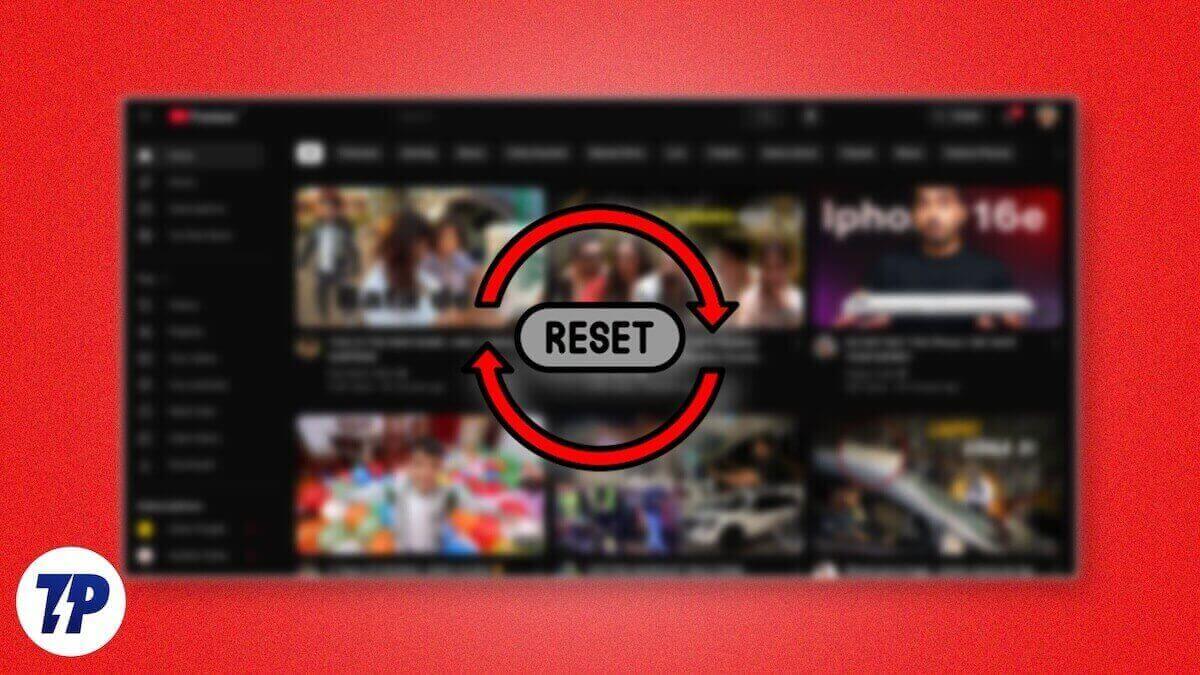 how to reset youtube homepage recommendations