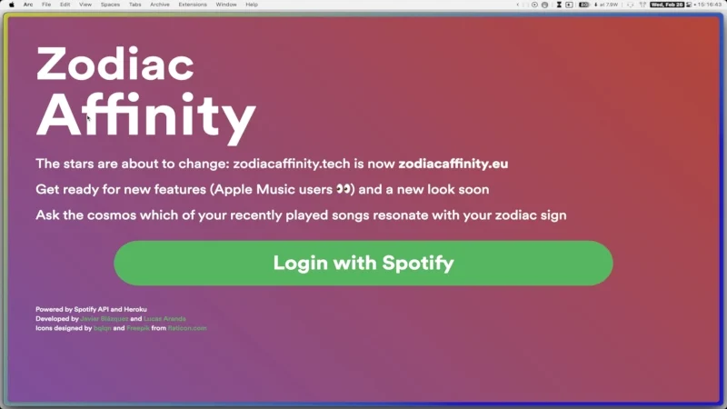 spotify zodiac affinity